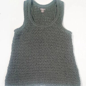AERIE KNIT TANK TOP  small OLIVE green